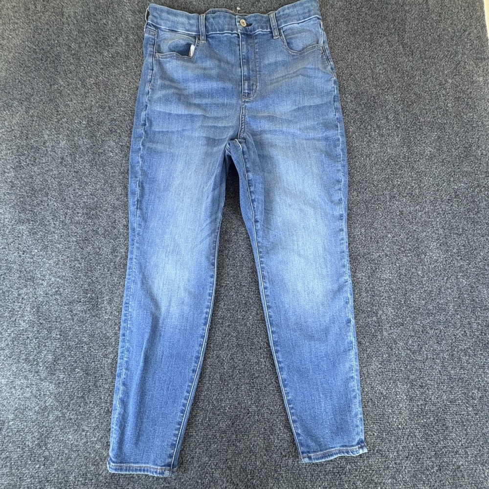 American Eagle Outfitters Next Level Stretch Skinny Jeans Women 32x26 Blue Denim